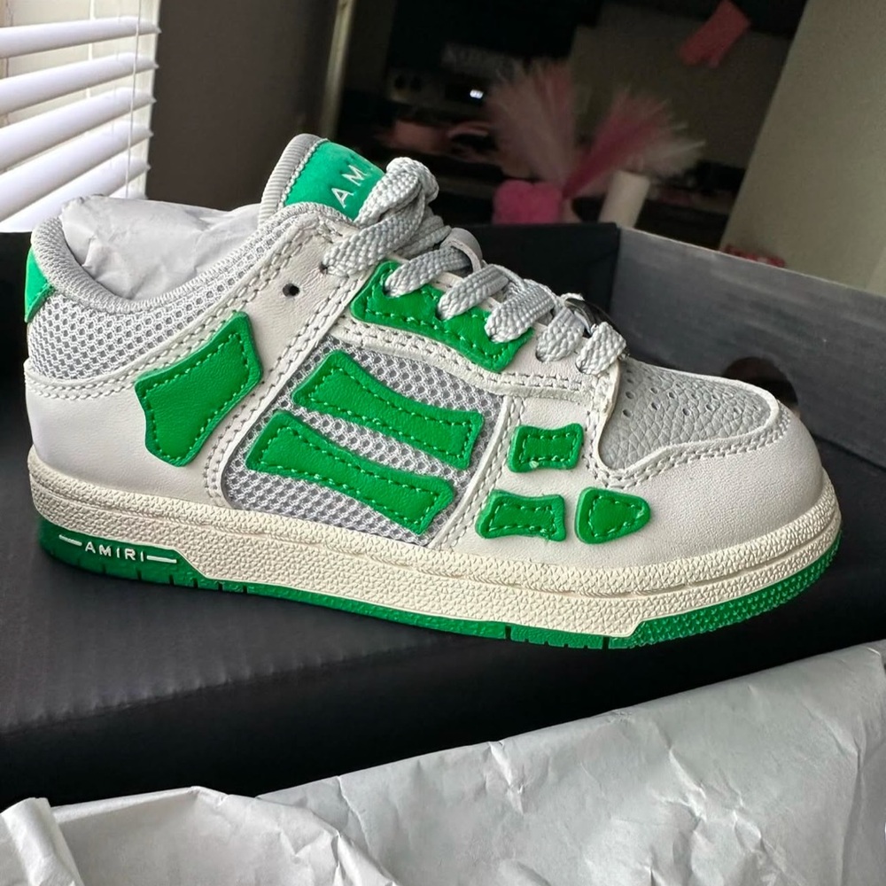 AMIRI Kids Sneakers Green and White